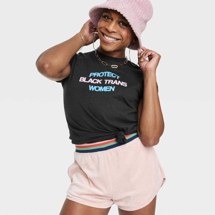 Ph By The Phluid Project Pride Adult Protect Black Trans Women Phluid Project Short Sleeve T-shirt - Black