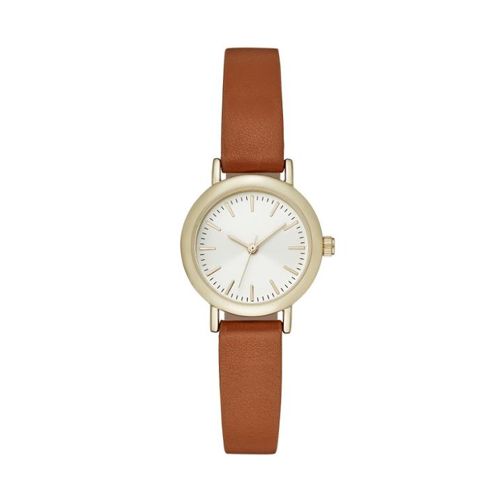 Women's Value Clean Dial Strap Watch - A New Day Gold
