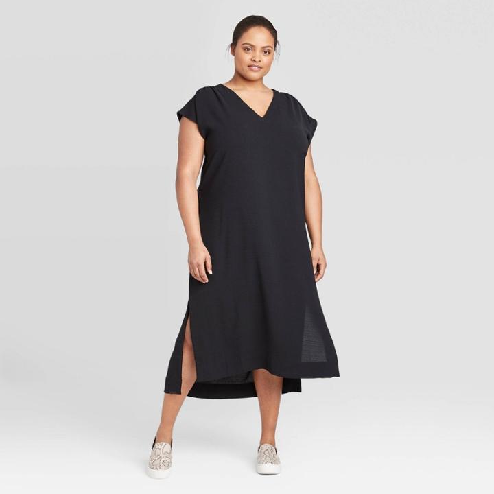 Women's Plus Size Short Sleeve Dress - Prologue Black 1x, Women's,