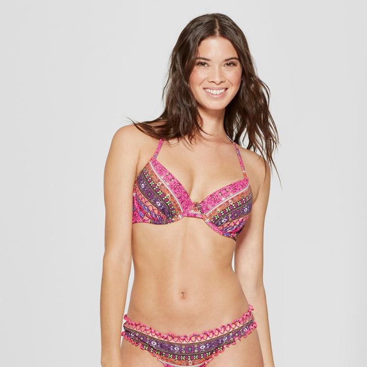 Women's Cabana Light Lift Halter Bikini Top - Shade & Shore Pink