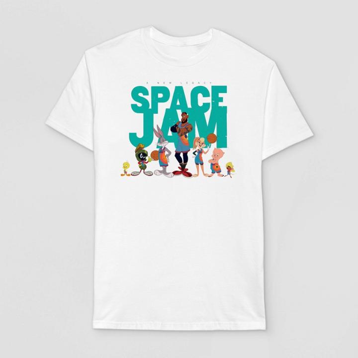 Men's Looney Tunes Space Jam Short Sleeve Graphic T-shirt - White