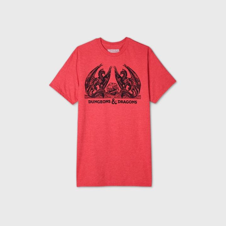 Men's Dungeons & Dragons Short Sleeve T-shirt - Red