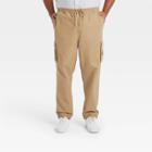 Men's Tall Canvas Cargo Jogger Pants - Goodfellow & Co Khaki