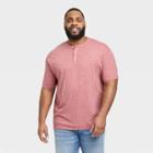 Men's Big & Tall Regular Fit Short Sleeve Henley Shirt - Goodfellow & Co