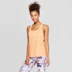 Women's Striped Training Flutter Tank Top - C9 Champion Orange