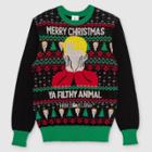 Universal Men's Home Alone Filthy Animal Pullover Sweater - Black