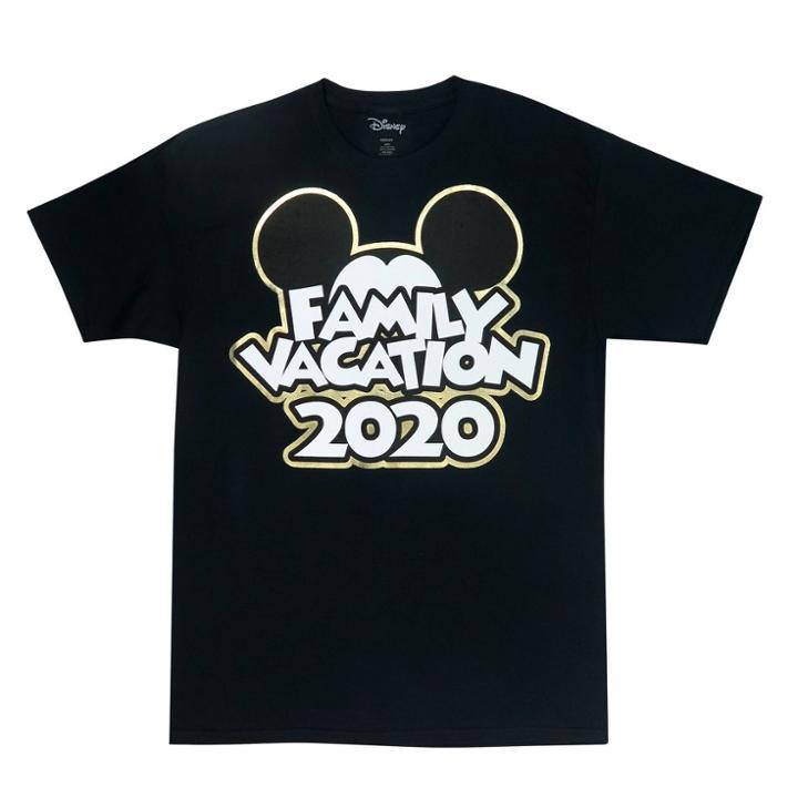 Men's Mickey Family Vacation 2020 T-shirt - Disney - Black S, Women's,