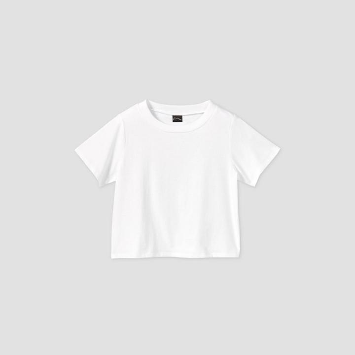 Girls' Short Sleeve Boxy T-shirt - Art Class White