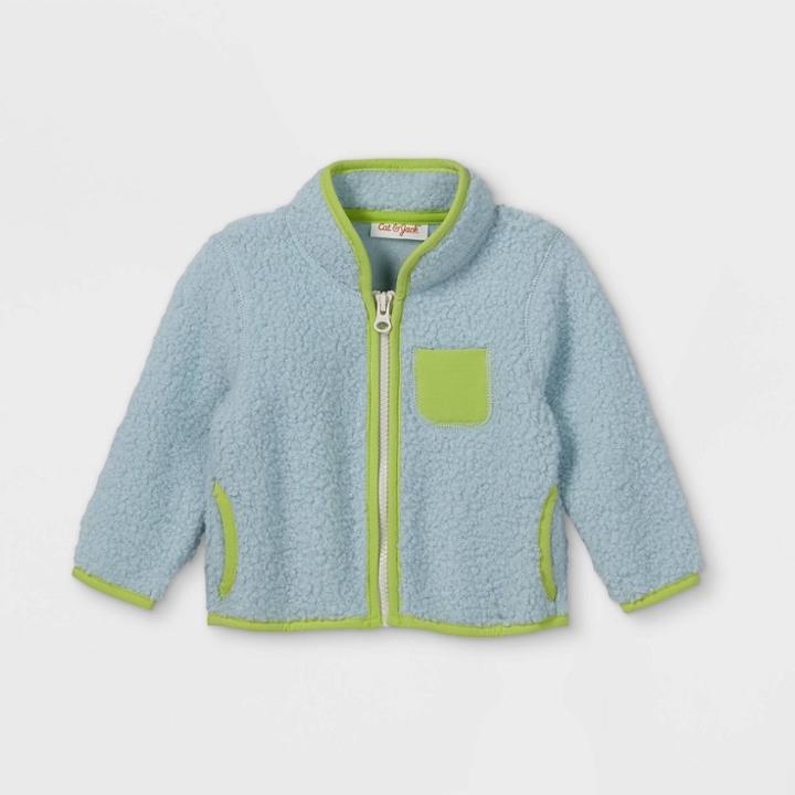 Baby Family Gateway Sherpa Zip-up Sweatshirt - Cat & Jack Light Blue Newborn