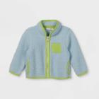 Baby Family Gateway Sherpa Zip-up Sweatshirt - Cat & Jack Light Blue Newborn