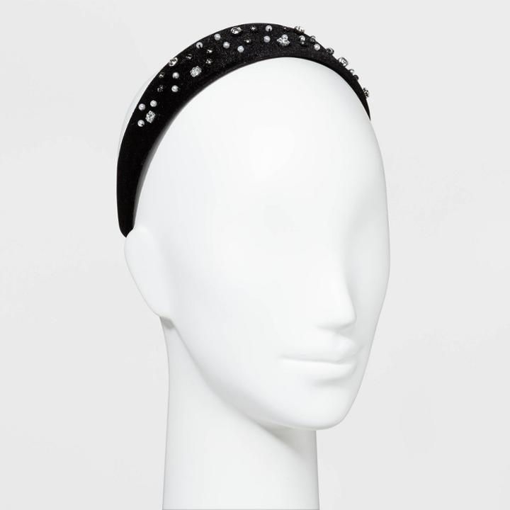 Crystal And Pearl Headbands - A New Day Black