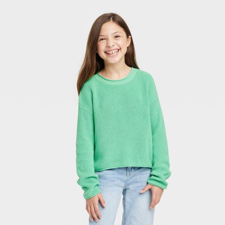 Girls' Pullover Sweater - Cat & Jack