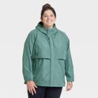 Women's Plus Size Windbreaker Jacket - All In Motion Jade