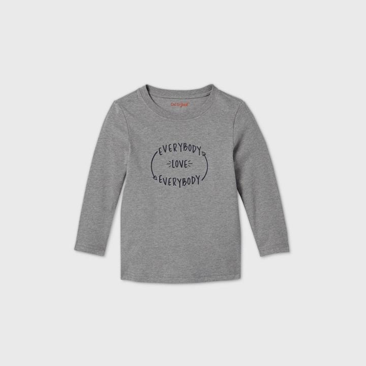 Toddler Boys' 'everybody Love Everybody' Graphic Long Sleeve T-shirt - Cat & Jack