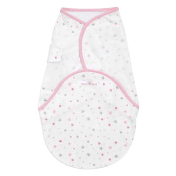 Halo Innovations 100% Cotton Swaddlesure Baby Wrap - Winkle Pink - Nb