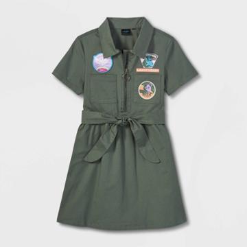 Girls' Disney Buzz Lightyear Shirtdress - Green