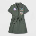 Girls' Disney Buzz Lightyear Shirtdress - Green