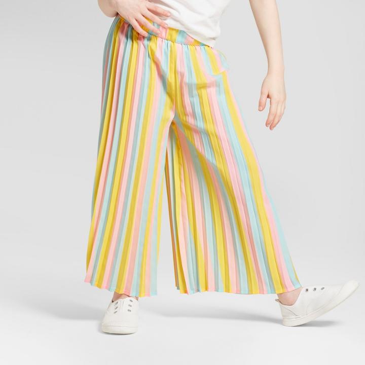 Girls' Pleated Culotte Pants - Art Class