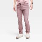 Men's Big & Tall Lightweight Colored Slim Fit Jeans - Goodfellow & Co Light Red