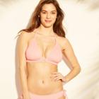 Women's Double Tunnel Triangle Bikini Top - Kona Sol Peach D/dd Cup, Orange