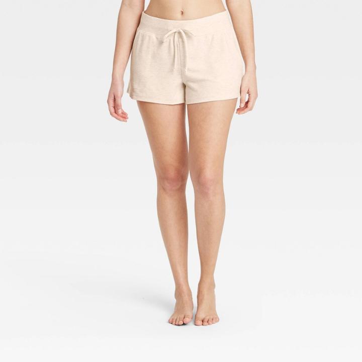 Women's Summer Lounge Shorts - Stars Above Oatmeal