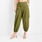 Women's High-rise Cargo Pants - Future Collective With Gabriella Karefa-johnson Olive Green