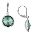 Target Silver Plated Round Crystal Dangle Earrings