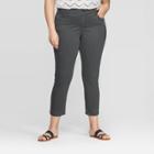 Women's Plus Size Skinny Crop Jeans - Universal Thread Olive