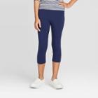 Girls' Capri Leggings - Cat & Jack Navy M, Girl's, Size: