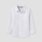 Toddler Boys' Oxford Long Sleeve Button-down Shirt - Cat & Jack White