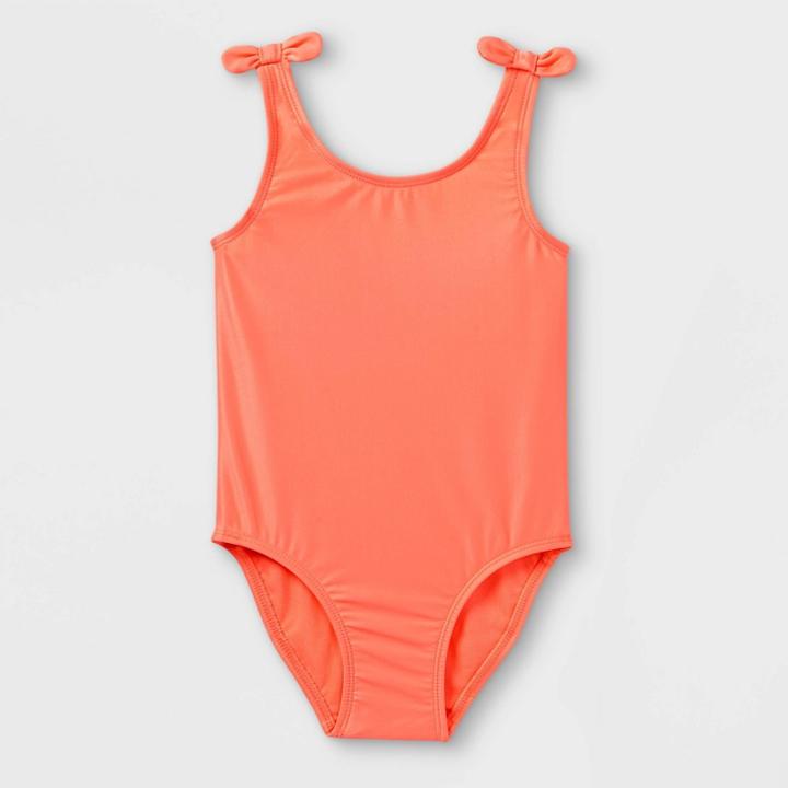 Toddler Girls' One Piece Swimsuit - Cat & Jack Moxie Peach