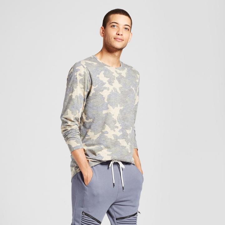 Men's Long Sleeve Curved Hem T-shirt - Jackson Camouflage