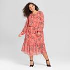 Women's Plus Size Flowy Maxi Dress - Who What Wear Pink Floral X