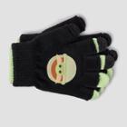 Star Wars Kids' Baby Yoda Gloves, Black