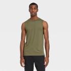Men's Sleeveless Performance T-shirt - All In Motion Olive Green