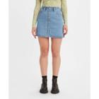 Levi's Women's Notch Mini A-line Skirt - Light Indigo Stonewash
