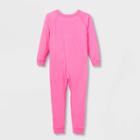 Toddlers' Adaptive Reversible Pajama Jumpsuit - Cat & Jack Bright Pink