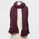 Women's Wool Blanket Scarf - Universal Thread Burgundy, Red