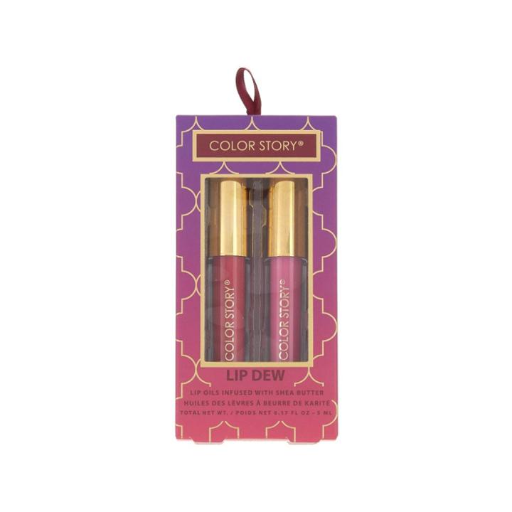 Color Story Lip Dew Lip Oil Duo - Pink Glaze