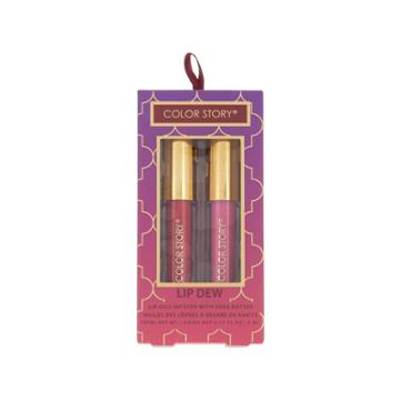 Color Story Lip Dew Lip Oil Duo - Pink Glaze