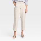 Women's High-rise Straight Chilled Out Ankle Chino Pants - A New Day Tan