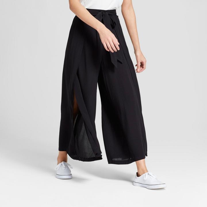 Women's Tie Front Pants - Xhilaration Black
