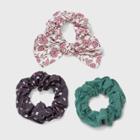 Floral & Solid Hair Twister Set 3pc - Universal Thread Navy