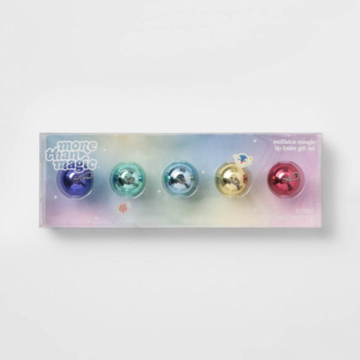 More Than Magic Disco Ball Lip Balm Gift Set - 5pc/0.8oz - More Than