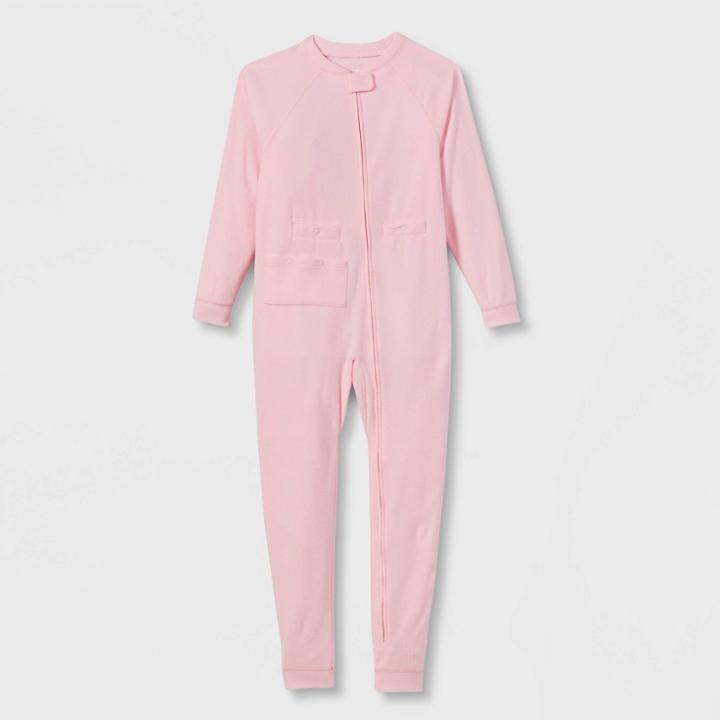 Kids' Adaptive Abdominal Access + Insulin Pocket Fleece Pajama Jumpsuit - Cat & Jack