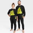 Adult The Grinch Graphic Jogger Pants - Black