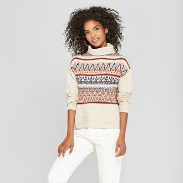 Women's Long Raglan Sleeve Sweater - Cliche Tan