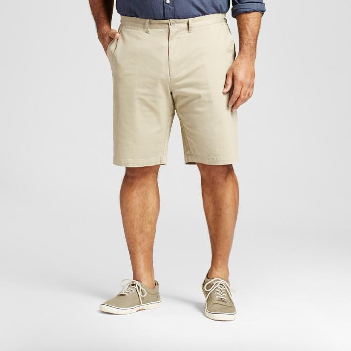 Men's Big & Tall Club Shorts 10.5 - Merona Khaki