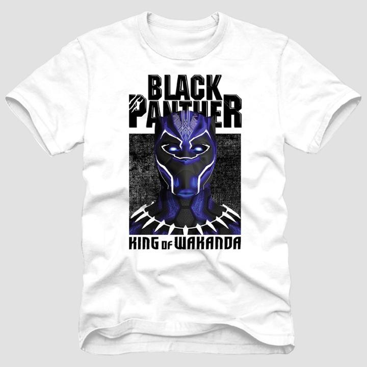 Men's Disney Black Panther 'king Of Wakanda' Short Sleeve T-shirt - White
