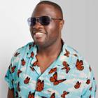 Adult Extended Size Printed Regular Fit Short Sleeve Button-down Shirt - Original Use Light Blue/butterfly
